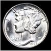 Image 2 : ***Auction Highlight*** 1945-d Mercury Dime Near TOP POP! 10c Graded ms67+ FSB BY SEGS (fc)