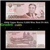 Image 1 : 2009 Upper Korea 5,000 Won Note P# 66A Grades Gem CU