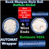 Image 1 : Buffalo Nickel Shotgun Roll in Old Bank Style 'Abbott Coin Counter & Automat' Wrapper 1929 & p Mint 