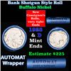 Image 1 : Buffalo Nickel Shotgun Roll in Old Bank Style 'Abbott Coin Counter & Automat' Wrapper 1928 & d Mint 