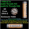 Image 1 : Shotgun Jefferson 5c roll, 1984-d 40 pcs Vintage Bank Wrapper