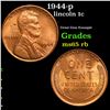 Image 1 : 1944-p Lincoln Cent 1c Grades GEM Unc RB