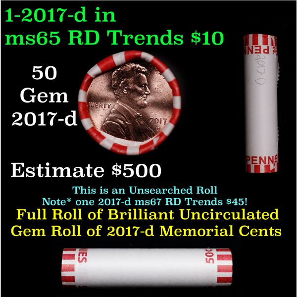 Shotgun Lincoln 1c roll, 2017-d 50 pcs Steel-Strong Wrapper.