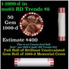 Image 1 : Shotgun Lincoln 1c roll, 1999-d 50 pcs Steel-Strong Wrapper.