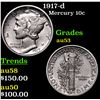Image 1 : 1917-d Mercury Dime 10c Grades Select AU