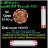 Image 1 : Shotgun Lincoln 1c roll, 1970-p 50 pcs Steel-Strong Wrapper.