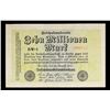 Image 2 : 1923 Weimar Germany 10 Millioene Mark P# 106C Grades vf++
