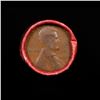 Image 2 : Mixed small cents 1c orig shotgun roll, 1919-p Lincoln Cent, Wheat Cent other end, Coca Cola Brandt 