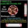 Image 1 : Shotgun Lincoln 1c roll, 2002-d 50 pcs Steel-Strong Wrapper.