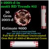 Image 1 : Shotgun Lincoln 1c roll, 2005-d 50 pcs Steel-Strong Wrapper.
