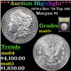 Image 1 : ***Auction Highlight*** 1879-s Rev '78 Top 100 Morgan Dollar $1 Graded Select+ Unc BY USCG (fc)