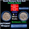 Image 1 : Buffalo Nickel Shotgun Roll in Old Bank Style 'Abbott Coin Counter & Automat' Wrapper 1936 & p Mint 
