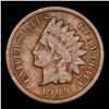 Image 2 : 1909-s Indian Cent 1c Graded vf25 By SEGS