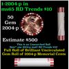 Image 1 : Shotgun Lincoln 1c roll, 2004-p 50 pcs Steel-Strong Wrapper.