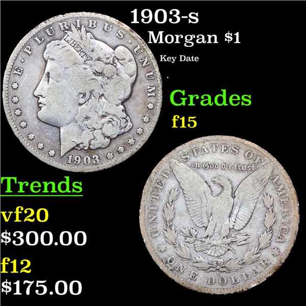1903-s Morgan Dollar $1 Grades f+