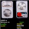 Image 1 : NGC 1881-s Morgan Dollar $1 Graded ms62 BY NGC