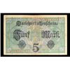 Image 2 : 1917 Imperial Germany 5 Mark Note P# 56A Grades vf+