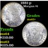 Image 1 : 1881-p Morgan Dollar $1 Grades Select+ Unc