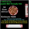 Image 1 : Shotgun Lincoln 1c roll, 1975-d 50 pcs Steel-Strong Wrapper.