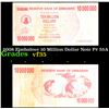 Image 1 : 2008 Zimbabwe 10 Million Dollar Note P# 55A Grades vf++