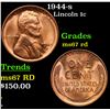 1944-s Lincoln Cent 1c Grades GEM++ Unc RD