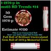 Image 1 : Shotgun Lincoln 1c roll, 1976-p 50 pcs Steel-Strong Wrapper.