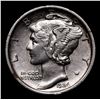 Image 2 : 1924-p Mercury Dime 10c Grades Choice AU/BU Slider