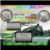 ***Auction Highlight*** Solid Uncirculated Peace silver dollar roll 1923 & P Ends, 20 coins (fc)