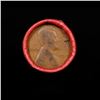 Image 2 : Mixed small cents 1c orig shotgun roll, 1918-p Lincoln Cent, Wheat Cent other end, Coca Cola Brandt 