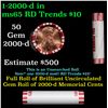 Image 1 : Shotgun Lincoln 1c roll, 2000-d 50 pcs Steel-Strong Wrapper.