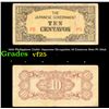 Image 1 : 1942 Philippines Under Japanese Occupation 10 Centavos Note P# 104A Grades vf+