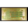 Image 2 : 2010 Zimbabwe 5 Octillion Dollars Note Grades Gem+ CU