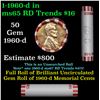 Image 1 : Shotgun Lincoln 1c roll, 1960-d 50 pcs Bank Wrapper.