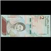 Image 2 : 2018 Venezuela 2 Bolivares Banknote P# 101-new, Replacement Note! 15.01-2018 Grades Gem CU