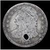 Image 2 : 1833 Capped Bust Half Dime 1/2 10c Grades vg details