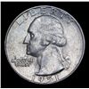 Image 2 : 1951-d Washington Quarter 25c Grades Choice Unc