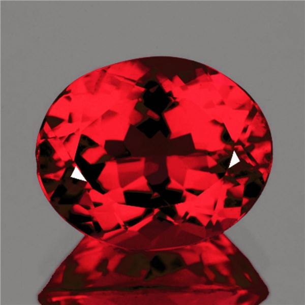 Natural Crimson Red Topaz { Flawless-VVS}