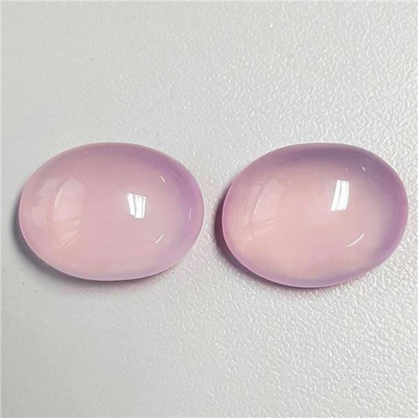 Natural Pastel Pink Rose Quartz Pair 31.14 CT Flawless