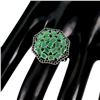 Image 2 : Natural Unheated Emerald Sapphire Ring
