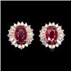Image 2 : Natural Pigeon Blood Ruby Earrings