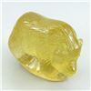 Image 1 : Natural Yellow Lemon Quartz Handcaved Bear 245.09 CT