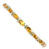 Image 2 : Natural Unheated Oval Brazil Citrine Bracelet