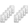 Image 1 : TEN (10) 1 oz. Highland Mint Silver Bars - Morgan Dollar Design .999+