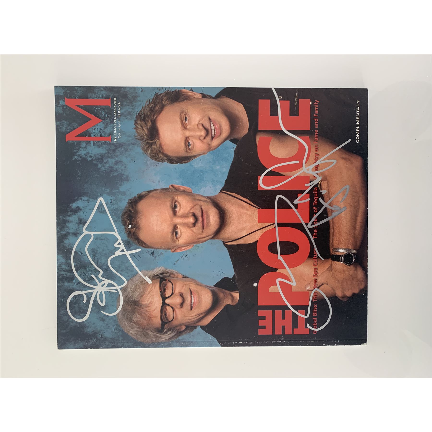 The Police signed MGM magazine