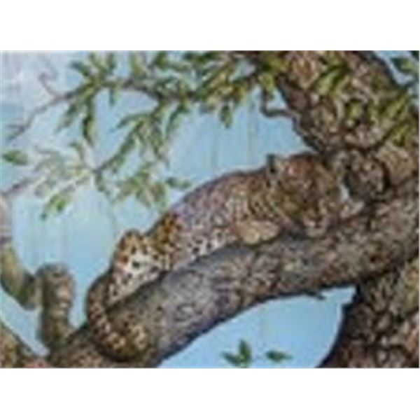 CHRISTINE MARSHALL . LEOPARD , LIMITED EDITION , 25X32 