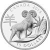 Image 1 : 2015 $15 Year of the Sheep - Pure Silver Coin, Stock Photo Used For Listing, Coin May Show Some Toni