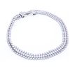 Image 1 : Fancy Triple Strand Tennis Style Bracelet - Swarovski Set