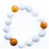 Image 1 : Genuine Jade Bead Bracelet 8-100mm - Each Bead Has Hand Carved Design