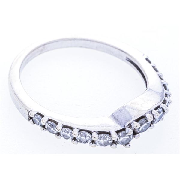 14kt White Gold Band Style Ring, 14 Diamonds = .50ct. Appraisal $2410.