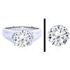 Image 1 : Silver 2ct. Bezel Set Solitaire, Genuine Moissanite